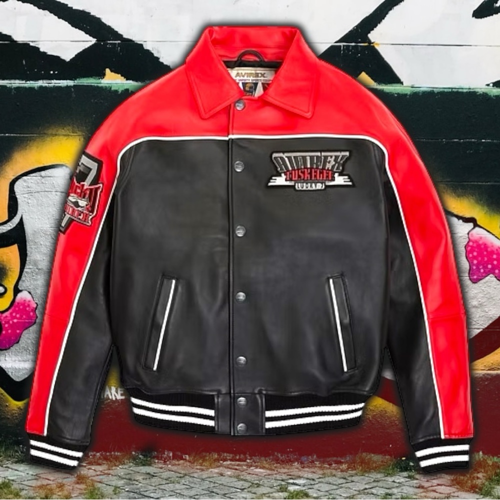 Avirex Tuskegee Airmen’s Lucky 🍀 7 🛩️ Leather Jacket 🧥 - Picture 2 of 4